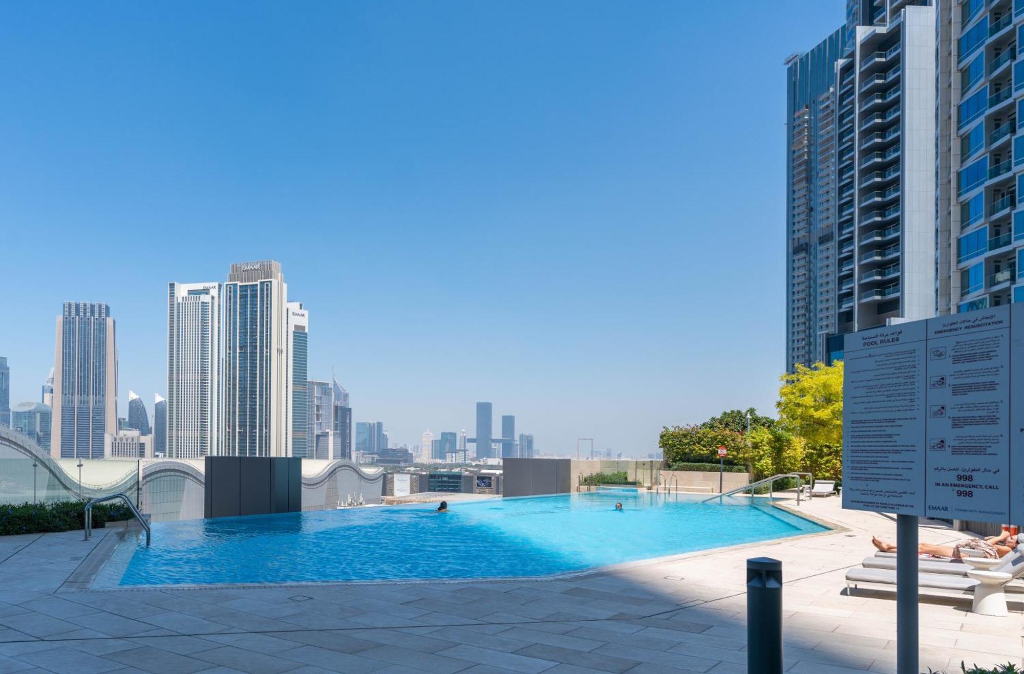 Lux Apt-Burj View Opp. Dxb Mall Дубай Екстер'єр фото
